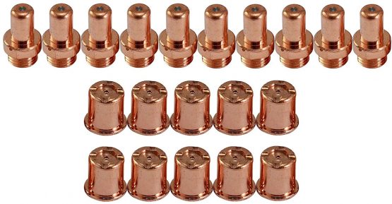 C1402 Electrode & C1308 Plasma Nozzle Kits for CEBORA P70 CP-70 CB70 Plasma Cutter Torch 20pcs