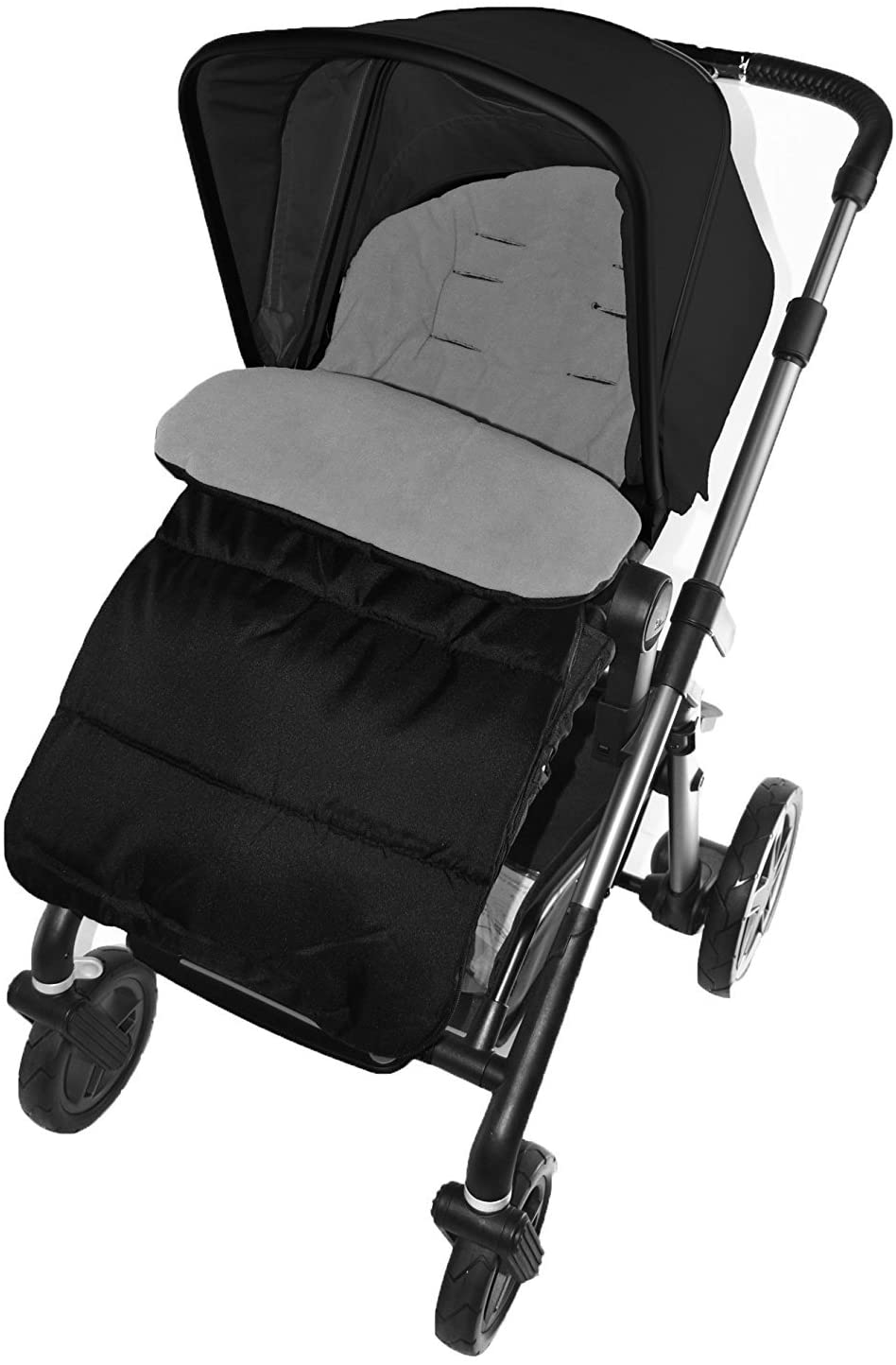 Footmuff/Cosy Toes Compatible with Chicco Pushchair Dolphin Grey