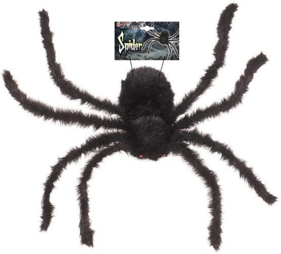 Giant Bendable Hairy Spider 75cm Accessory for Halloween Fancy Dress - Image 2