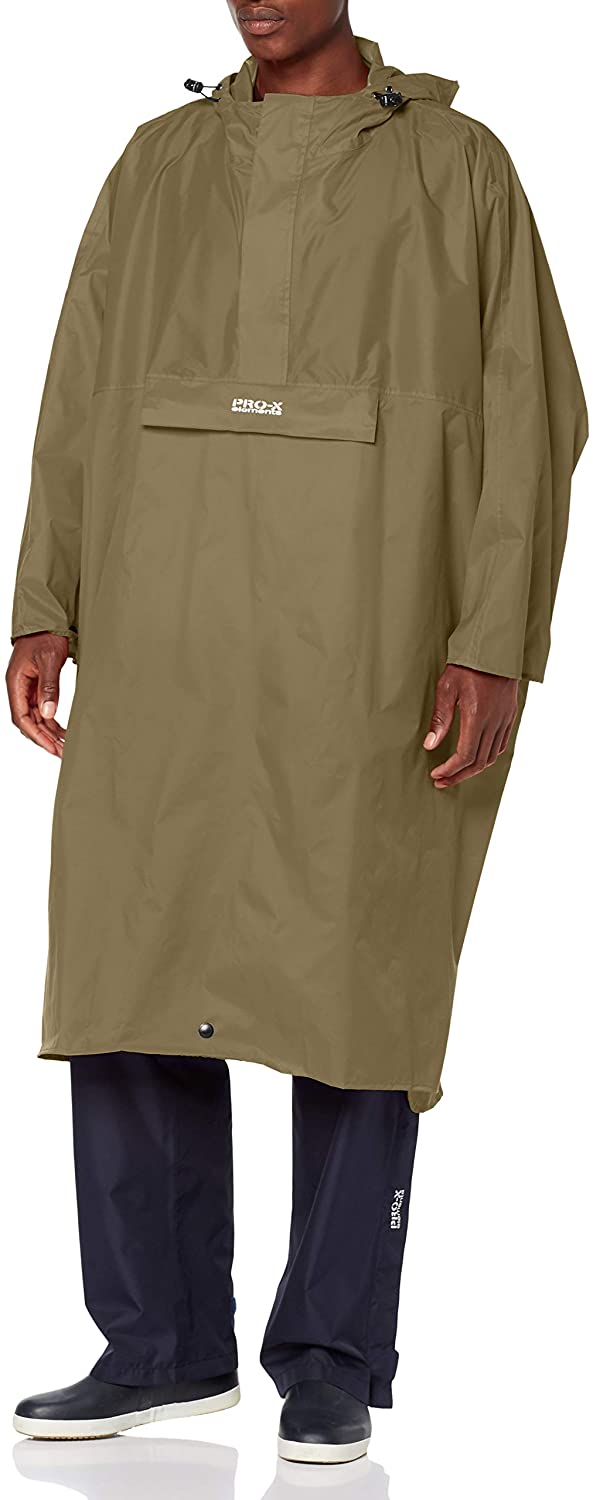 PRO-X elements Arosa Poncho, unisex_adult, Poncho, 7183, Laurel Oak, XS/S, XS-S
