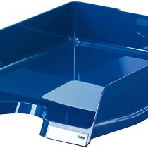 HAN Viva Letter Tray DIN A4 / C4, Stackable, with Clip, High-Gloss Blue