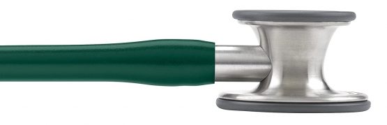 3M Littmann Cardiology IV Diagnostic Stethoscope, Standard-Finish Chestpiece, Hunter Green Tube, Stainless Stem and Headset, 69 cm, 6155 - Image 4
