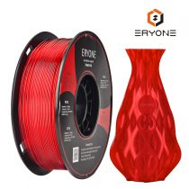 ERYONE PETG Filament for 3D Printer, 1.75mm, Tolerance: ±0.03mm, 1kg(2.2LBS)/Spool, Transparent red