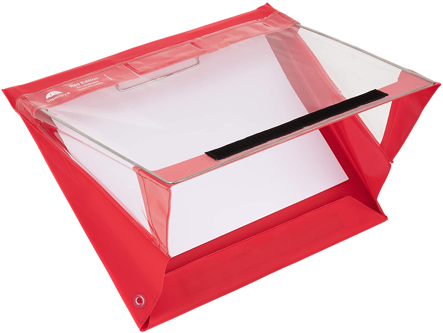 Waterproof Clipboard A4 Landscape by Paperdry, Red, Superior PVC Plastic with Cold Protection