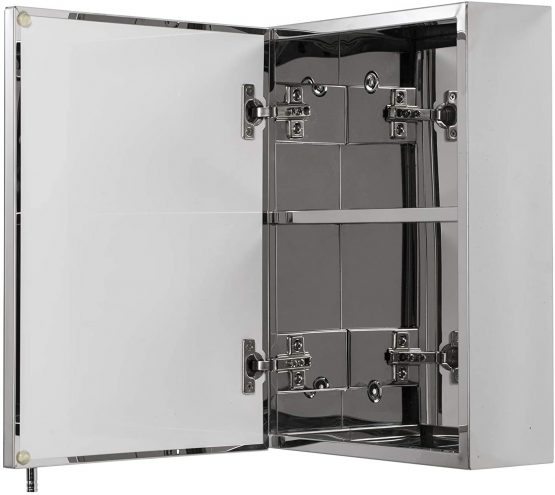 Croydex Cabinet, Metal, Single door, Silver - Image 2