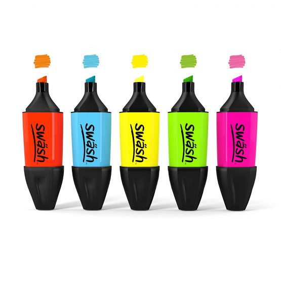 Swash Mini Highlighters 50-Pieces, Assorted Colour - Image 2