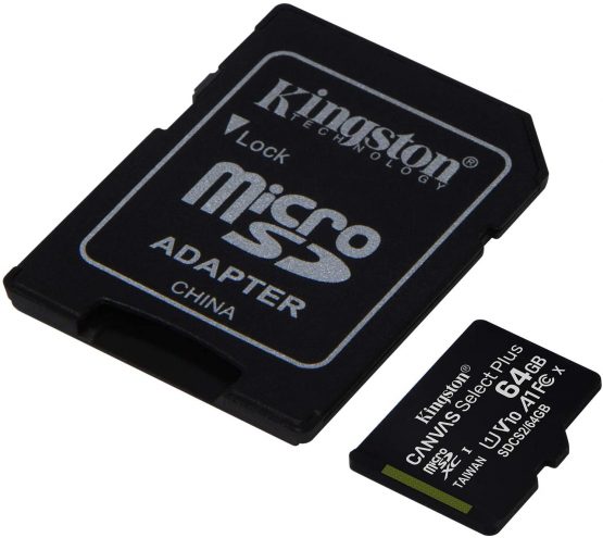 Kingston Canvas Select Plus microSD Card SDCS2/64 GB Class 10 (SD Adapter Included) - Image 2