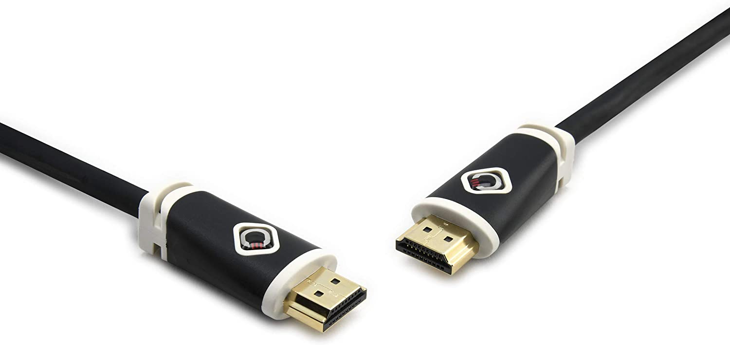 OEHLBACH Easy Connect HS 150 - High Speed Ethernet HDMI Cable - 4k Ultra HD 50/60Hz, 2160p, HDR, 3D, 18Gbit/s - OFC - 2.5 m Black