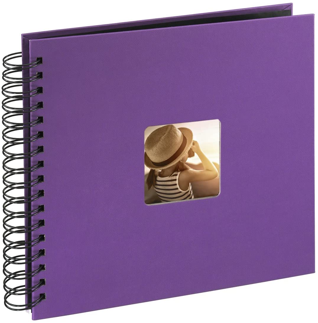 Hama Fine Art photo album, 50 black pages (25 sheets), spiral album 28