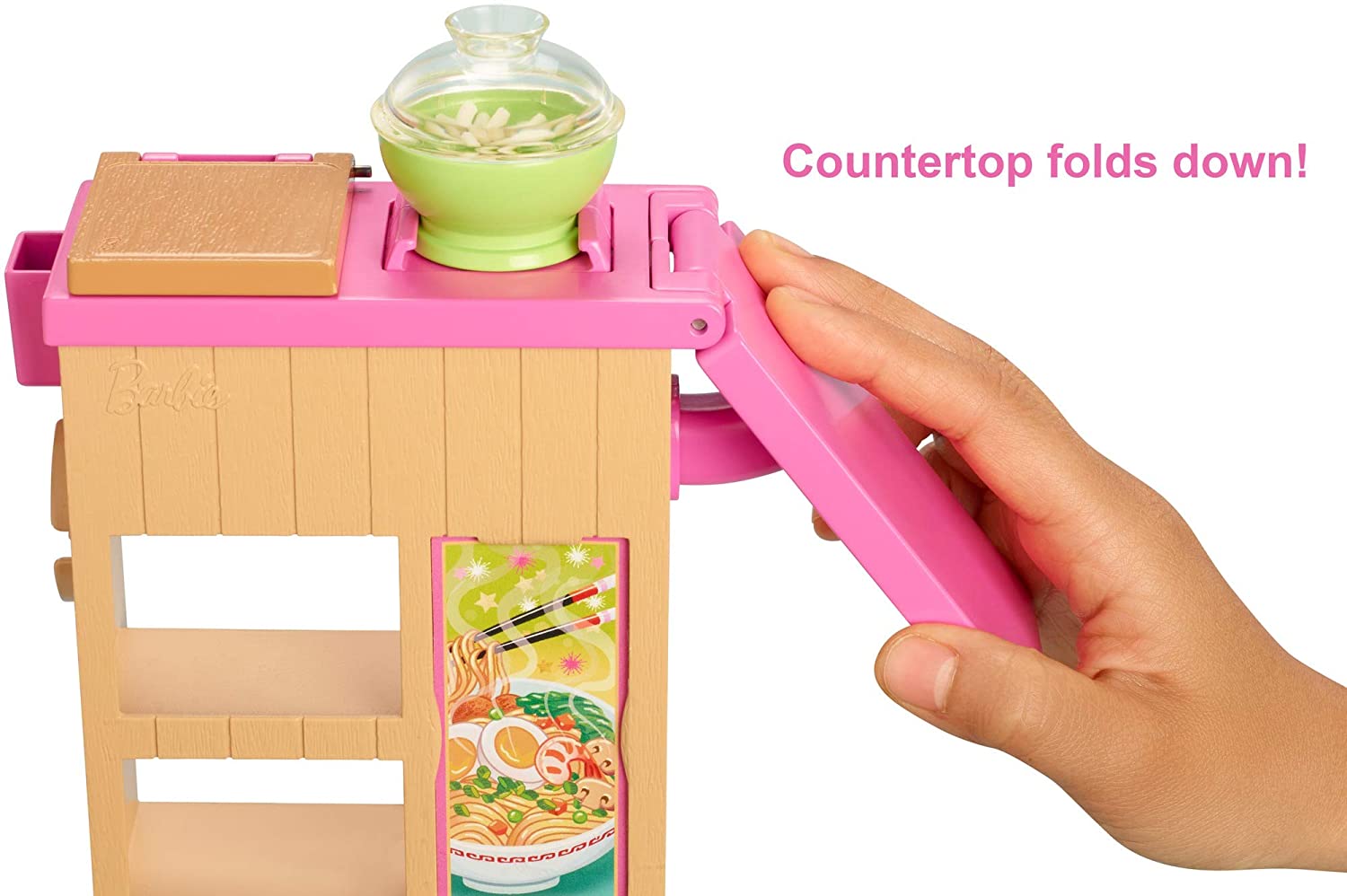 Barbie Noodle Maker Doll and Playset, Multi-color, 12cm x 6cm x 15.2cm - Image 4