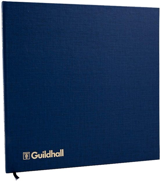 Exacompta Guildhall 298 x 305 mm Account Book, 12 Cash Column, 80 Pages
