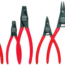 GEDORE 8-pc. Circlip pliers set, Tool set for inner and outer circlips, Straight and 90° angled, S 8008
