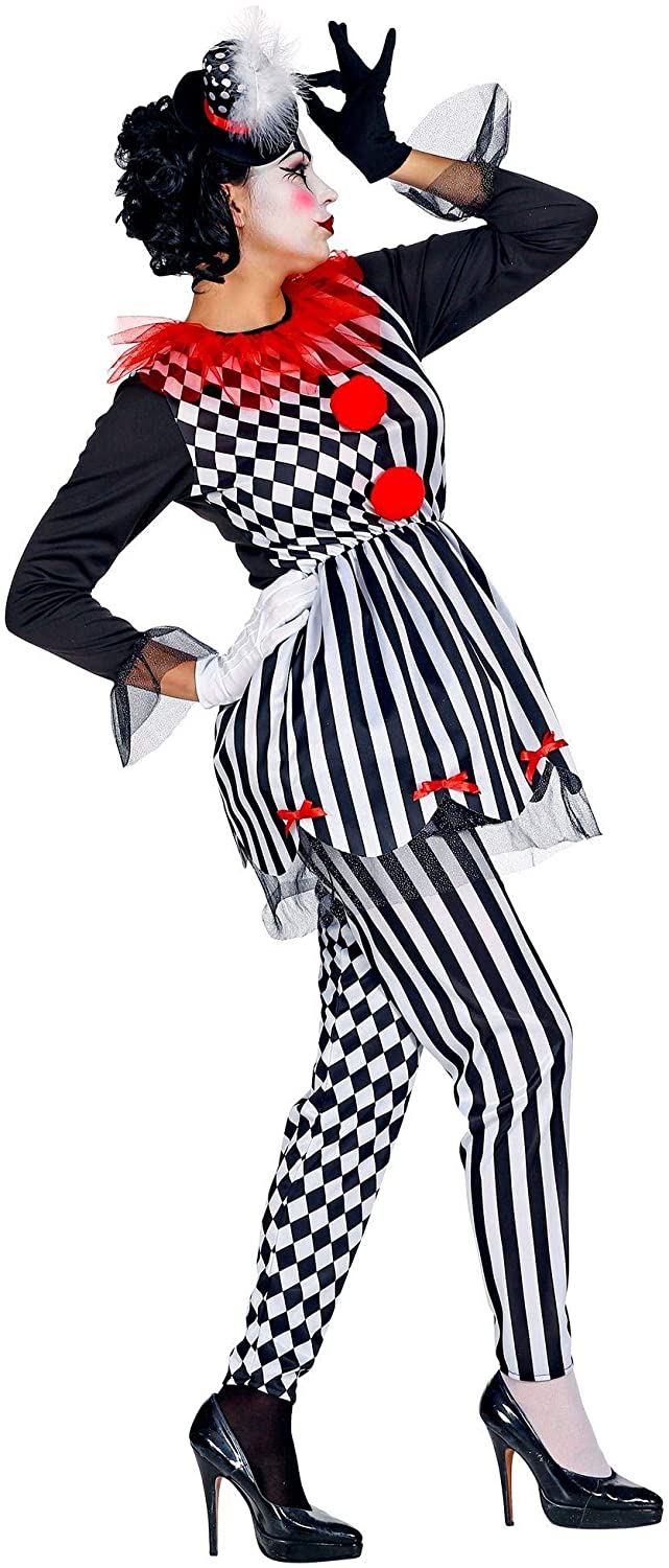 WIDMANN-Harlequin Horror Costume Woman, Multicoloured, (M), 08002, Multi-coloured - Image 4