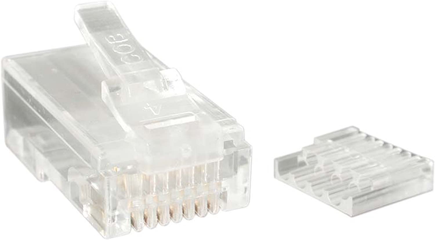 StarTech.com Cat-6 RJ45 tvinnad modulär kontakt - 50-pack, Transparent/Green, 50 Pack