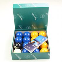 Aramith Yellow and Blue 50.8 mm Billiard or Pool Balls