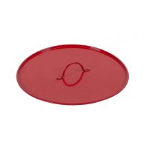 Firechief Mbl1 Lid, Metal Fire Bucket, Red