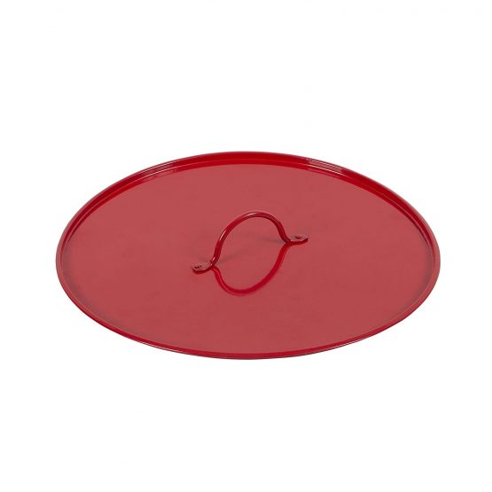 Firechief Mbl1 Lid, Metal Fire Bucket, Red