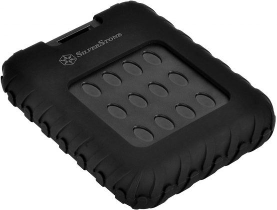 SilverStone SST-MMS01 - External USB 3.0 Hard Disk Drive Enclosure Case for 7mm or 9.5mm 2.5 Inch HDD or SSD, Military-Grade IP65 Water Resistant and Dust Proof, black - Image 2