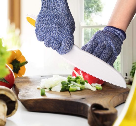 Kids Knife, Joyoldelf 6 Pieces Kitchen Knife Set Plastic Child Safe