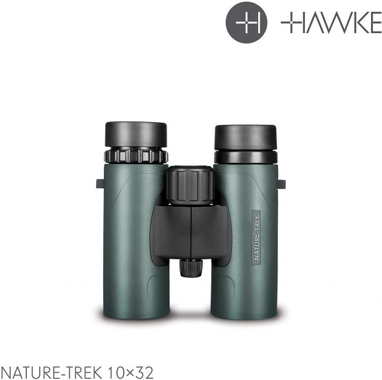 Hawke Nature-Trek Binoculars, 10 x 32, Green