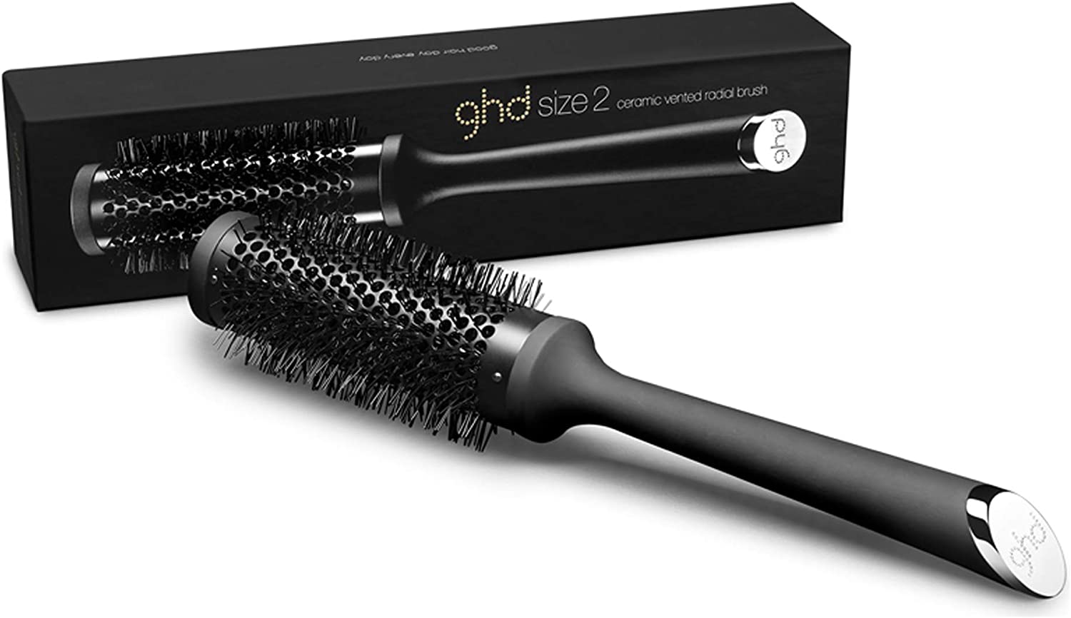 ghd 35 mm Size 2 Ceramic Vented Radial Brush Color Black, Neutral