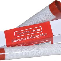 Silicone Oven Baking Mat, 2 Pieces, Reusable baking sheet liner, Non-stick, LFGB Approved, Professional grade, for cookie, pastry |42CM x 29 CM x 0.7 MM Thick