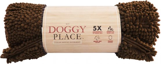 My Doggy Place Microfibre Dog Mat, Super Absorbent, Durable, Quick Dry, Washable, Anti Mud, Keeps Your House Clean (Brown, Medium) - 78,7 x 50.8 cm - Image 2