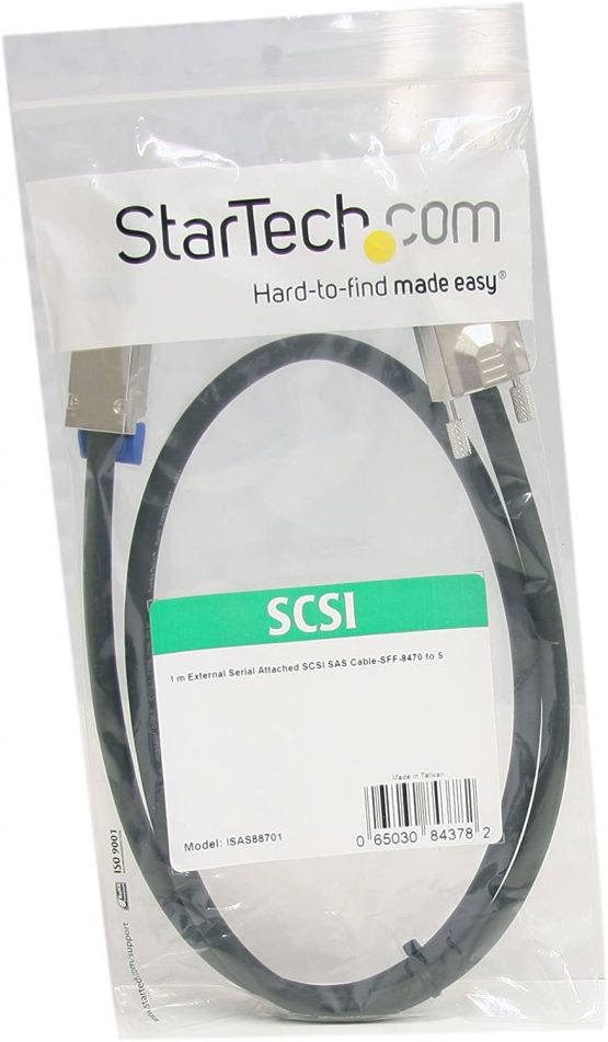 StarTech 1m External Serial Attached SCSI SAS Cable - SFF-8470 to SFF-8088 Cable (ISAS88701) - Image 4