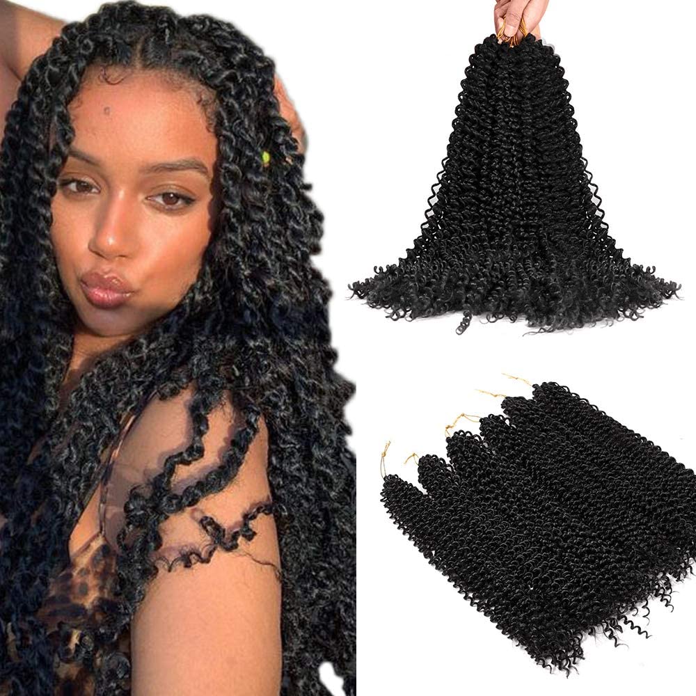 6 Packs Passion Twists Hair Extension for Black Girls Women, 20 Inches ...