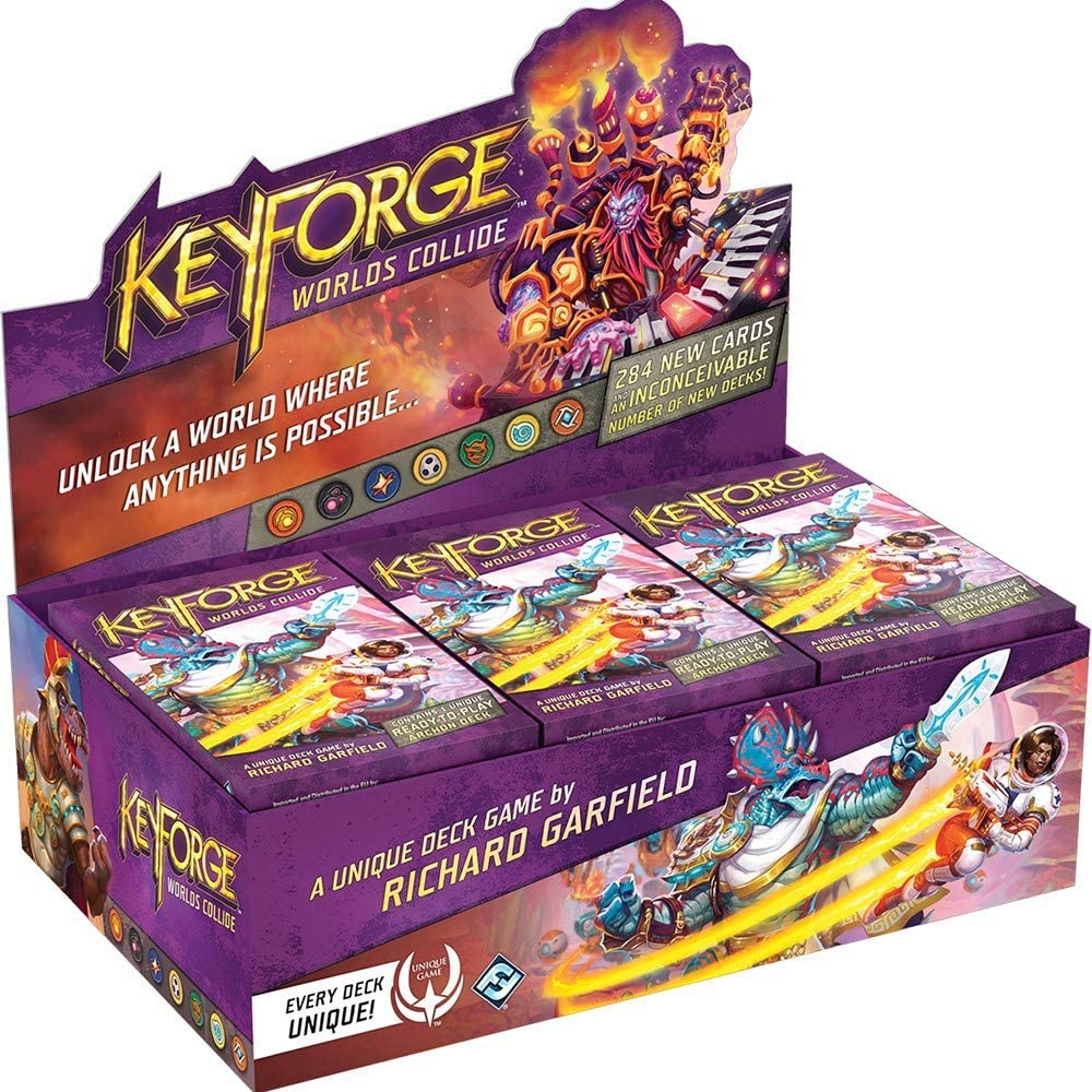KeyForge Worlds Collide Deck Display (12 Decks)