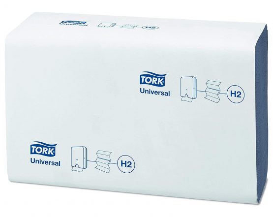 Tork 471069 Hand Towel, Xpress Multifold, 1-Ply, Blue (Pack of 3000) - Image 2