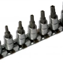 Laser 3389 Tamperproof Star* 5-Sided Socket Bit Set 1/4"D 7pc