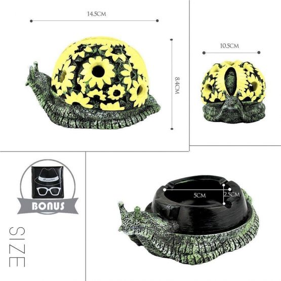Grovind Ashtray Creative Snail Ashtray Crafts Decoration - Image 3
