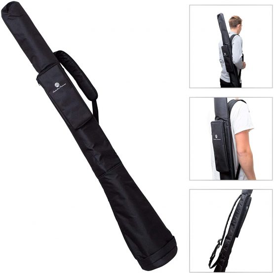 Australian Treasures - DIDGERIDOOBAG 160 cm - Nylon PRO Didgeridoo bag bell Ø 17 cm. Adjustable shoulder strap