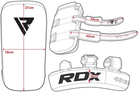 RDX Muay Thai Pad for Training,Curved Kickboxing kicking strike Shield,Coaching Kick Boxing, MMA, Martial Arts, Karate, Taekwondo, Punching, Foot, Knee and Elbow Target (1 Pcs SOLD AS SINGLE) - Image 4