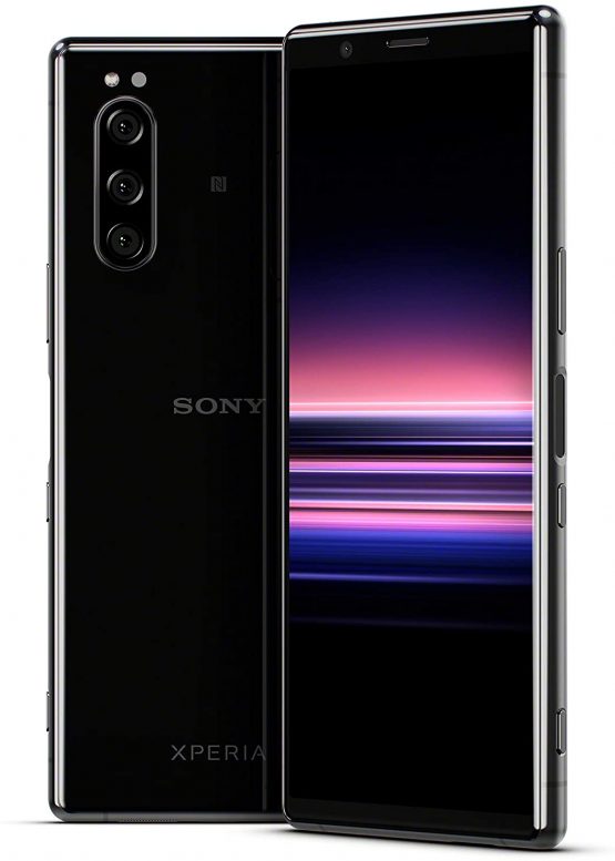 Sony Xperia 5 - 6.1” FHD+ HDR OLED 21:9 Display, Triple-Camera-System with Eye AF, 6GB RAM, 128GB Memory - Black