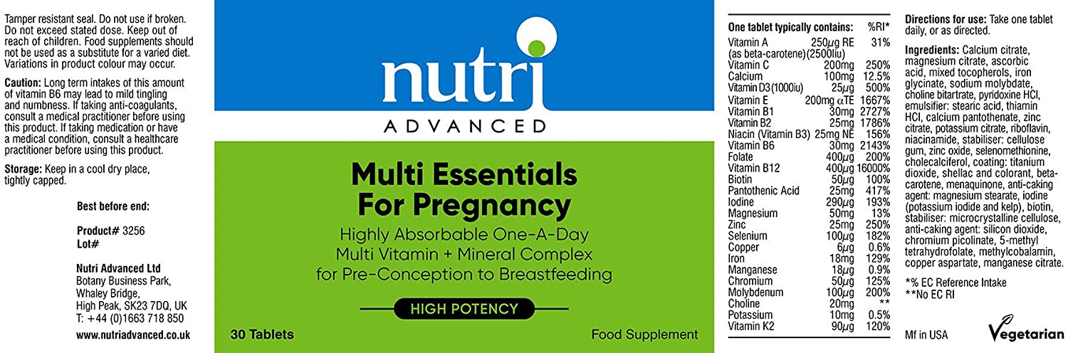 Metagenics Multi Essentials for Pregnancy Multivitamin with Folic Acid, 25 Vitamins & Minerals for Pre-Conception - Image 2