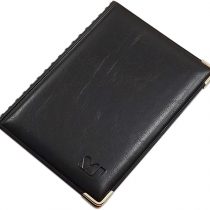 Exclusive ID and Credit Card Holder with Metal Corners 4 Pockets (Design 2 / Black)