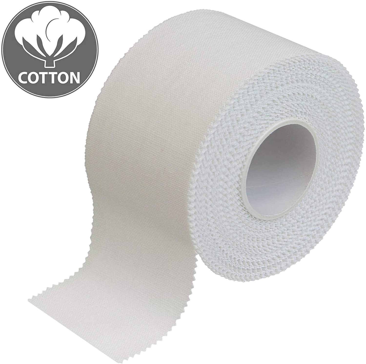 ALPIDEX 6 x Sports Tape 10 m x 3.8 cm White Zinc Oxide Finger Tape Tearable Skinfriendly Handball Football Volleyball Rugby - Image 2
