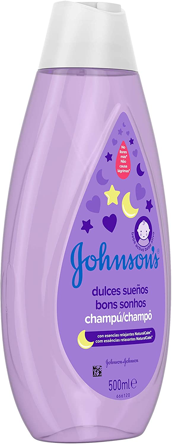 Johnson's Baby Shampoo sweet dreams, with relaxing essences NaturalCalm, lavender and manzanill, 500 ml, 500 ml (Pack of 1) - Image 3