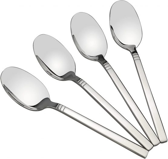 Fosly 12-Piece Dinner Spoons, Table Spoons Stainless Steel, 20 cm (7.87")