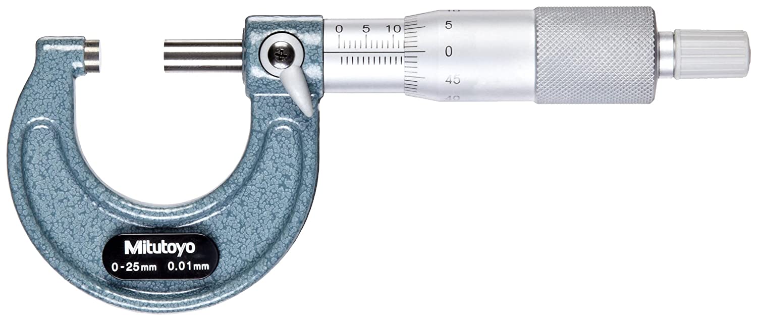 Mitutoyo MIT103-137 Micrometer, 0mm-25mm Range, Pink