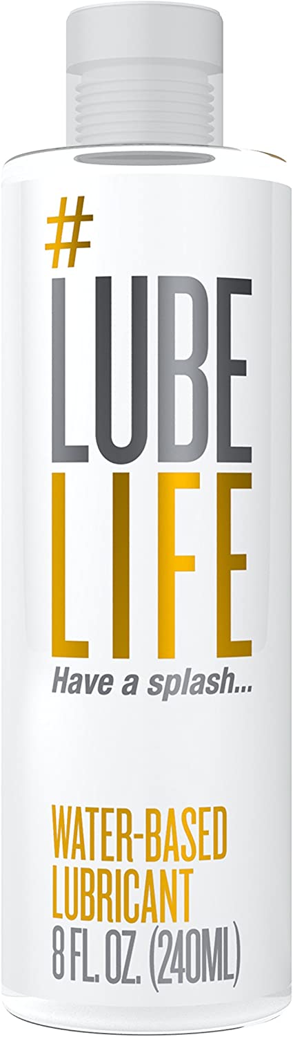 #LubeLife Water Based Personal Lubricant, 8 Ounce Sex Lube for Men, Women and Couples (Free of Parabens, Glycerin, Silicone and Oil)