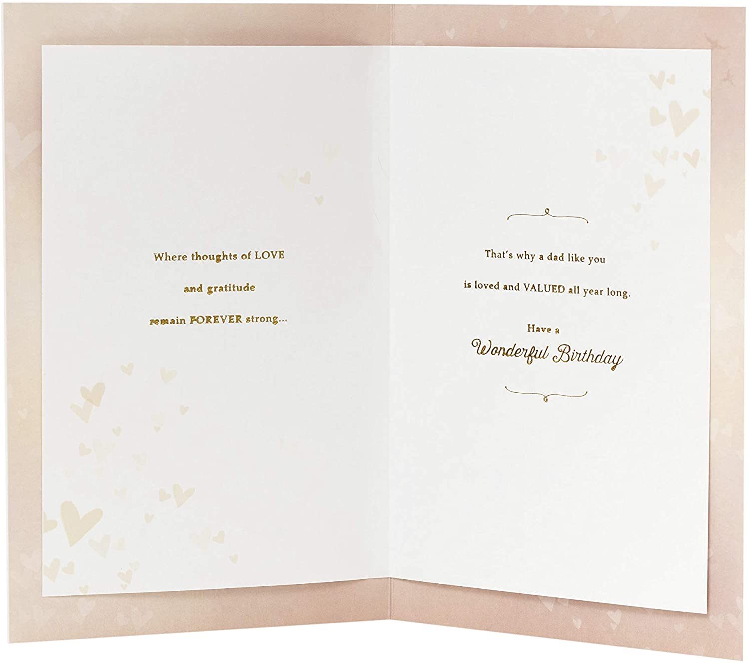 UK Greetings Dad from Daughter Birthday Card, Dad Birthday Card, Sentimental Message Inside, white|grey|brown|beige - Image 2