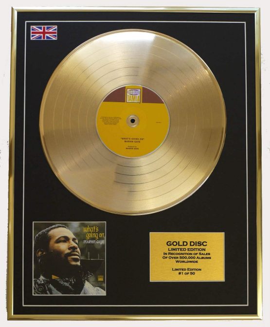 MARVIN GAYE/Cd Gold Disc Record Limited Edition/WHAT'S GOING ON