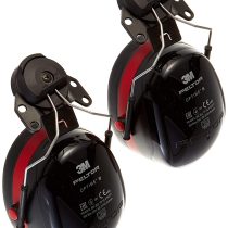 3M PELTOR Optime III Earmuffs, 34 dB, Black/Red, Helmet Mounted, H540P3E-413-SV
