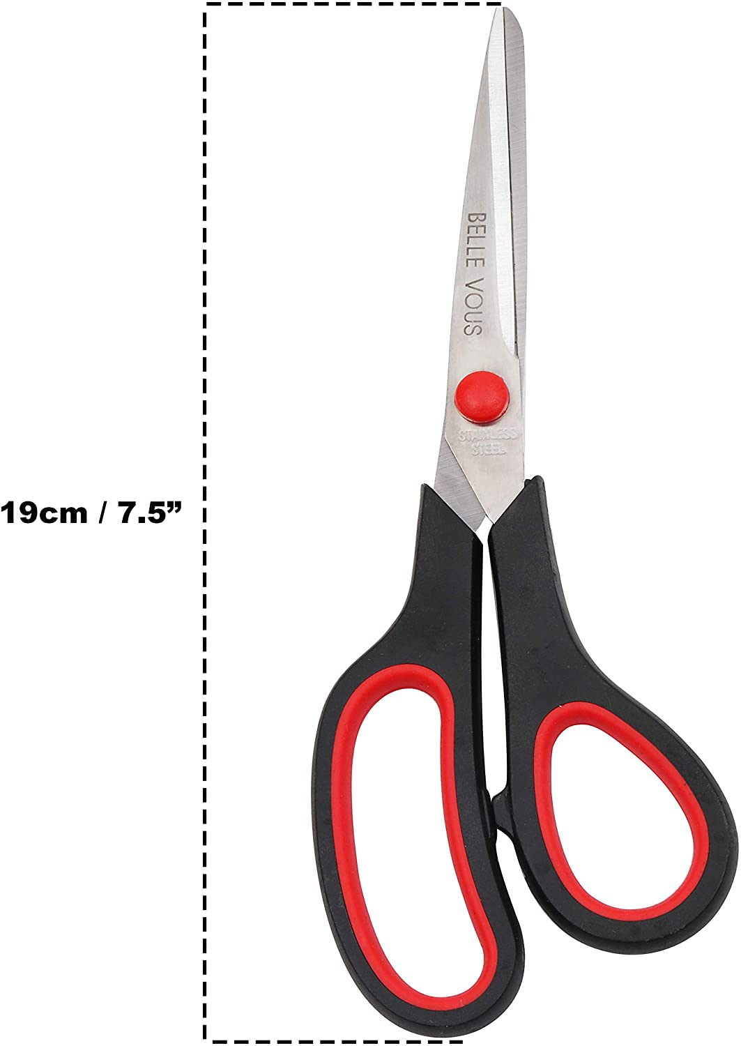 Belle Vous Scissors Multipack (10 Pack) – 19.5cm 7.68 Inch Overall 