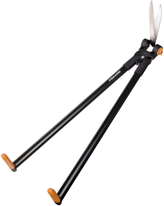 Fiskars PowerLever Grass And Hedge Shear GS53, Multifunctional hedge and lawn scissors, range up to 2.5 m, black / orange, 1001565 - Image 2