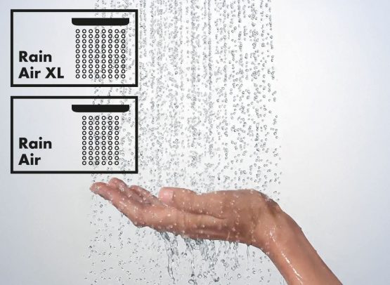 hansgrohe Raindance E 250 Air overhead shower with 240 mm shower arm, chrome 27370000 - Image 2