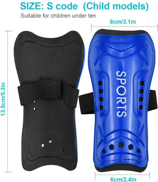 Dokpav Soccer Shin Guards, Football Shin Pads, Kids Youth Shin Guard Socks for Football Games